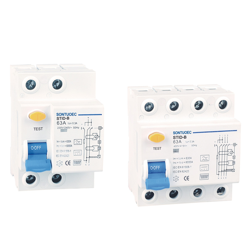 RCCB B mudellu Residual Breaker CIRCUITU