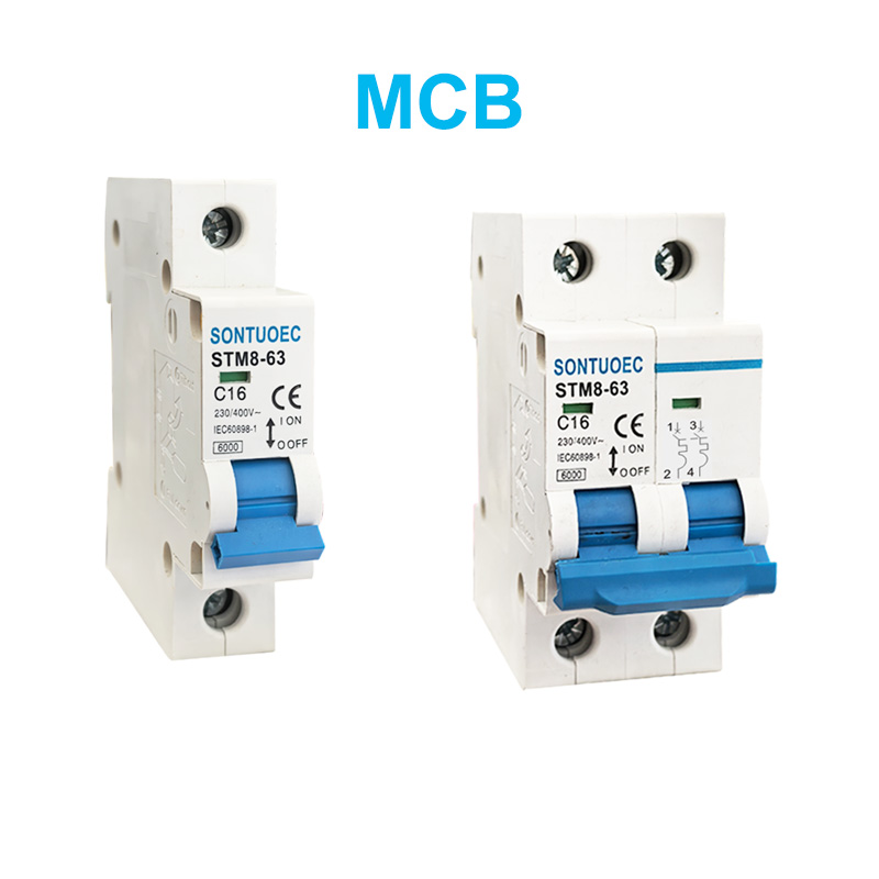 Stram8-63 CIRCUITU PIBRAUTI PIRKER 6KA 1P 2p 3p 4p 16A 230 / 400V